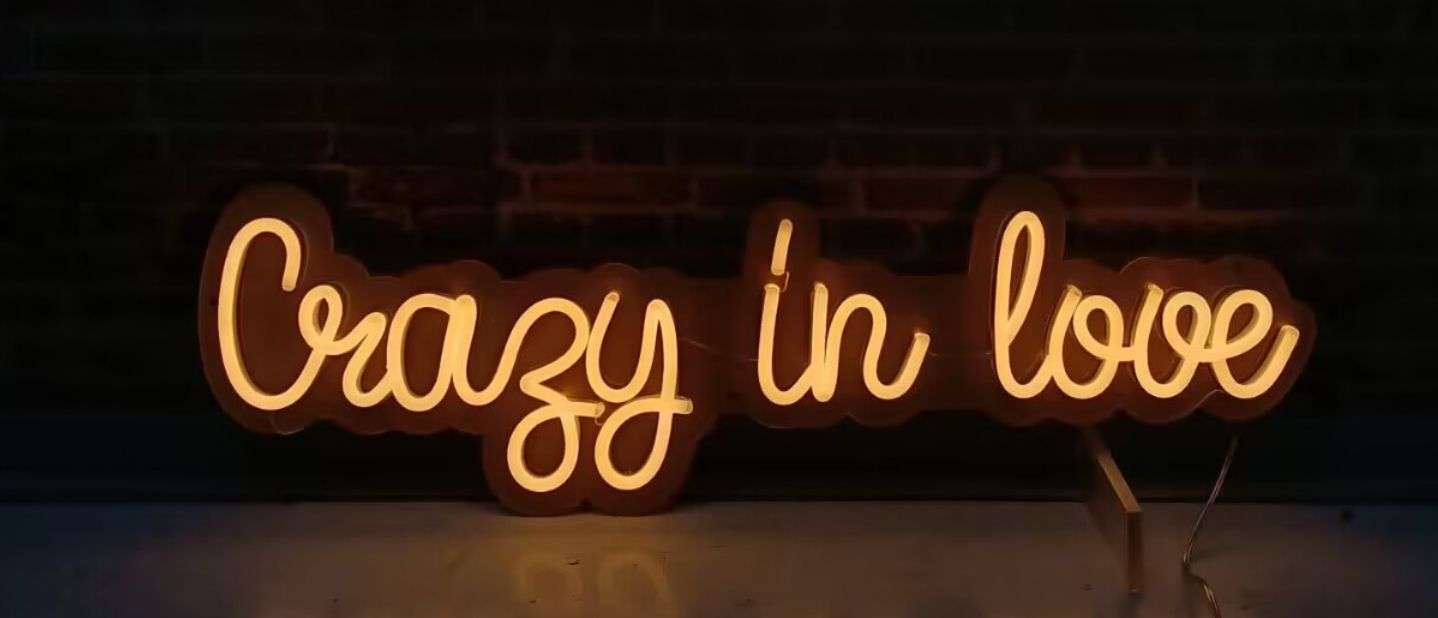 Crazy in love LED neon sign