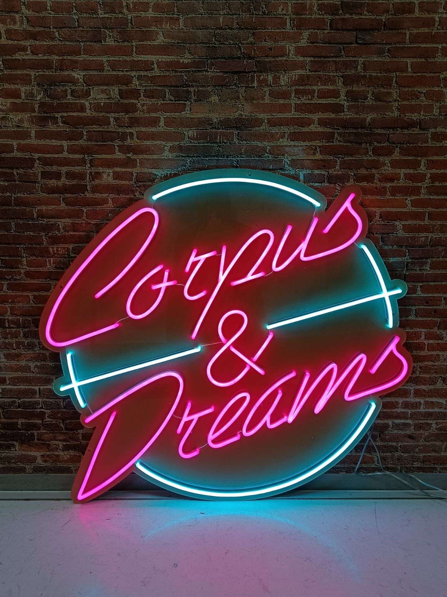 Corpus and dreams LED neon sign