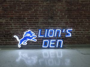 Lion's Den Football LED neon sign