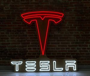 Tesla LED neon sign