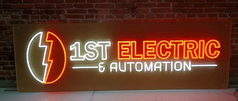 1st Electrical Electrician LED neon sign