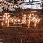 Monica & Peter LED neon wedding sign