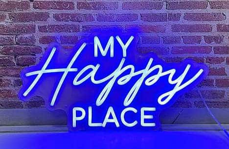 My Happy Place neon sign