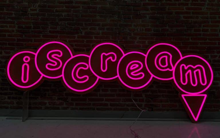 Iscream Icecream shop logo